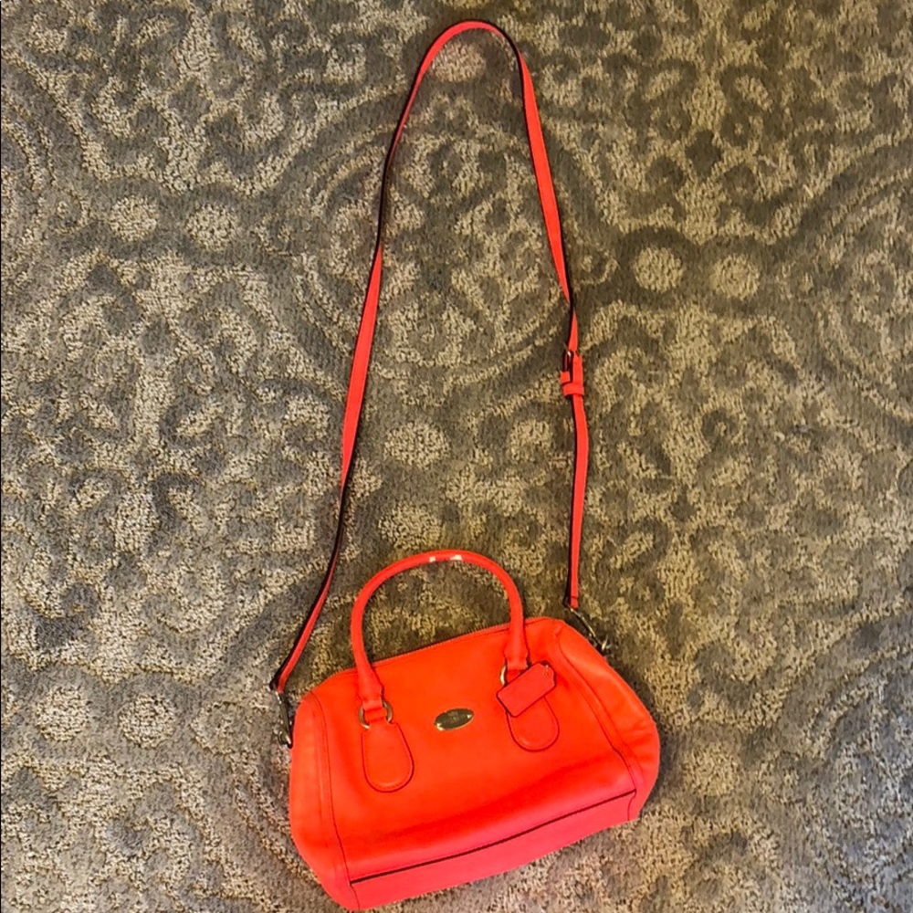 Neon Coach purse